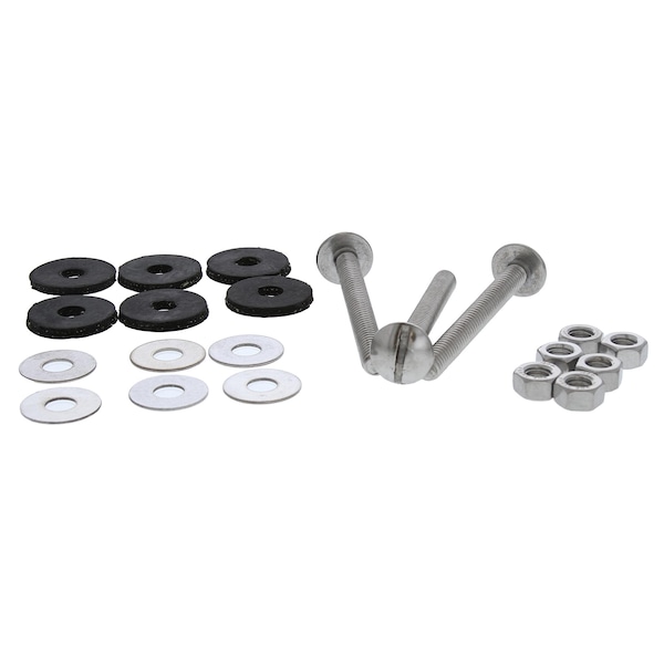 Jones Stephens 5/16in. x 3in. Premium Stainless Steel Tank to Bowl Bolt Set, Pack of 3 C03280SS - main